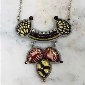 Gorgeous Yoolies Fabric & Resin Necklace,NWT